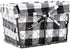 DII Farmhouse Chicken Wire Storage Baskets with Liner, Small, Vintage Black & White Check, 9x7x6", 3 Piece...