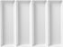 US Acrylic Avant White Plastic Serving Trays (Set of 4) 15” x 5” | Narrow Reusable Rectangular Party Platters | Serve Appetizers, Fruit, Veggies, ...