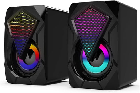 Computer 3.5mm Speakers Led/Volume Control Powered by USB for Laptop...