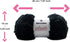 Plush Faux Fur Bulky Yarn, Super Soft Fluffy Fuzzy for Knitting Crocheting Crafting, 100 Gram (3.53 Ounces) 109 Yards (100 Meters) (Charcoal Black...
