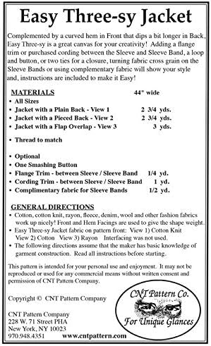 CNT Pattern Co Easy Three-sy Jacket pattern...
