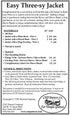 CNT Pattern Co Easy Three-sy Jacket pattern...