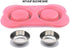 AsFrost Dog Food Bowls Stainless Steel Pet Bowls & Dog Water Bowls & Cat Bowls for Food and Water No-Spill Non-Skid Silicone Mat, Feeding Bowls wi...
