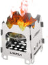 Lixada Camping Wood Stove Folding Lightweight Stainless Steel Wood Burning Stove Portable Backpacking Alcohol Stove for Outdoor Camping Hiking Pic...