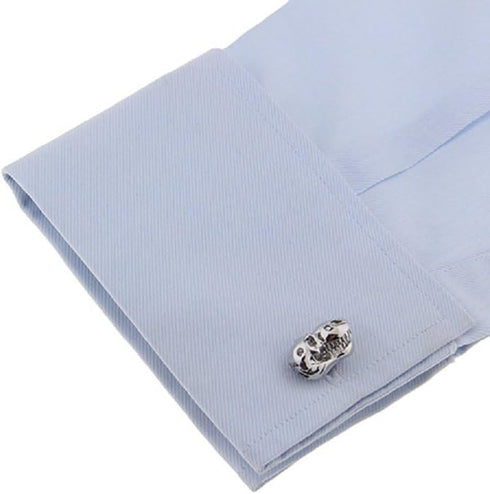 Dinosaur Tyrannosaurus Rex Fossil Head Really Moves Working Jaw Pair Cufflinks in Presentation Gift Box & Polish Cloth...