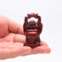 BRABUD Feng Shui 2in Red Resin Laughing Buddha Statue Figurines Set of 6 BS001...