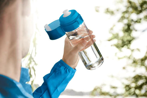 BRITA Fill and Go Vital Water Filter Bottle, Pink, Pack of 1...