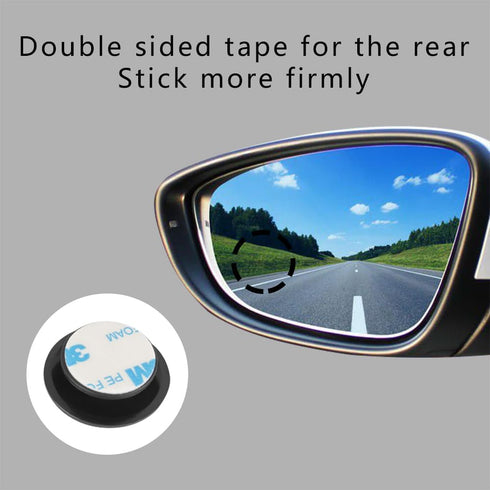 Blind Spot Mirror, HD Glass Frameless Convex Rear View Mirror, 360° Wide Angle Side Rear View Mirror, Car Exterior Accessories Side Mirror Blindsp...