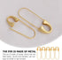 SEWACC 5pcs Heavy Duty Safety Pin Brooch Pin Brooches Metal Spring Lock Pin Fasteners Dresses Sewing Crafting Making for Clothes Hats Skirts Garme...
