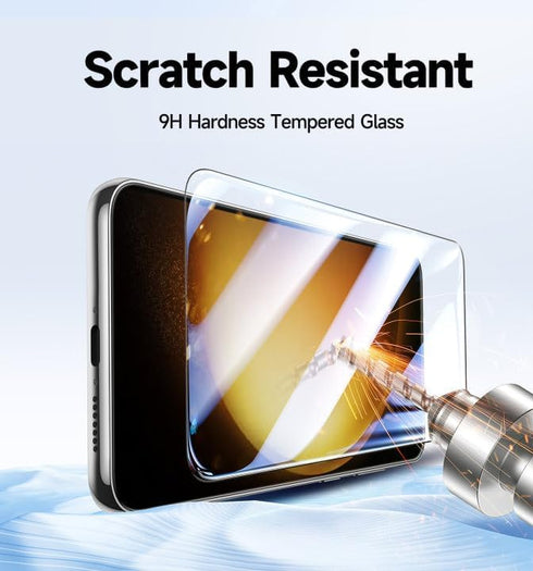 MAGIC JOHN 2 Pack for Samsung Galaxy S23 Plus/ S23+ (6.6 Inch) Screen Protector Tempered Glass, Bubble Free with Auto Dust-Elimination Installatio...