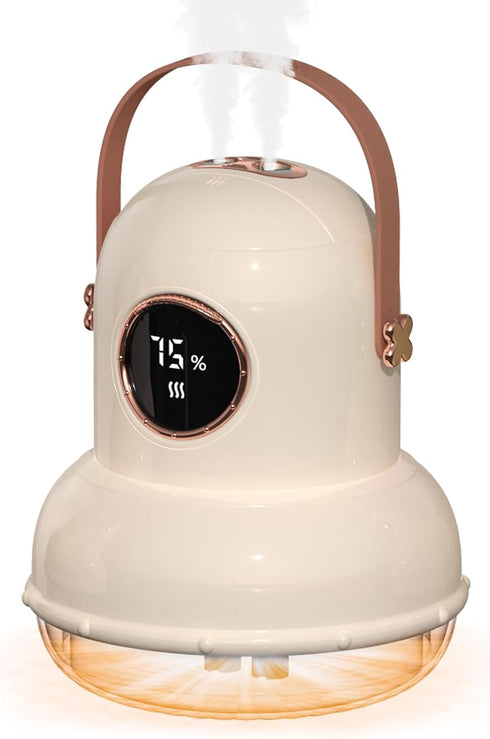 Cool Mist Humidifier with Night Light,Portable Mini Air Humidifier with LED Screen,Ultra-Quiet Wireless Humidifier Three Spray Modes for Baby Kids...