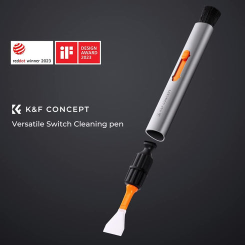 K&F Concept Lens Cleaning Pen for Full-Frame CMOS & CCD Sensors, Lens Cleaner Pen with 6* Full Frame Sensor Cleaning Rods for DSLR & Mirrorless Di...