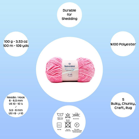 Cuddly Velvet Chenille Yarn, Super Soft Fluffy Bulky for Knitting Crocheting Crafting Blanket Amigurumi, Durable for Shedding, 100 Gram (3.53 Ounc...