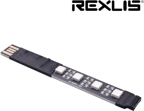 REXUS 5V USB LED RGB Bluetooth Remote Controller 4 Pin Male Connector Onboard 4 LED Lights for TV Backlight Light Strip LED RGB Dimmer Home Colorf...