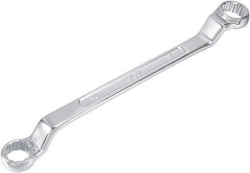 uxcell 14mm x 17mm Metric 12 Point Offset Double Box End Wrench Chrome Plated, Cr-V Steel...