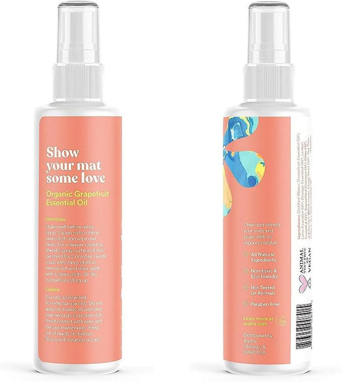 ASUTRA Yoga Mat Cleaner Spray (Calming Citrus), 4 fl oz - No Slippery Residue, Organic Essential Oils, Deep-Cleansing for Fitness Gear & Gym Equip...