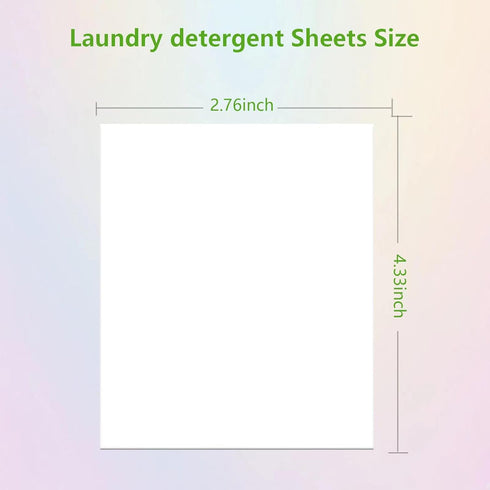Laundry Detergent Sheets - 90 Sheets (up to 180 loads) - Eco detergent & Hypoallergenic - Rapid Dissolving - No leftover residue - Portable and Tr...