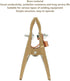 Fafeicy Welding Ground Clamp, Brass Material A Shape Ground Welding Earth Clamp Brass Welding Clamp for Welding Machine Used in Shipyards, Machine...