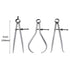 Spring Inside Outside Divider Caliper Set Measures 8 inch Machinist Tools 3-Pack, 230mm Leg Length...