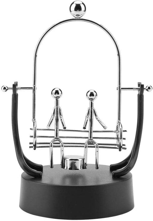 ZJchao Electronic Shake Wiggle Device Perpetual Motion Model Desk Toy Swinging Kinetic Art Craft Decoration Steel Swings Sculpture Balance Stainle...