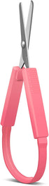 5 Inch Mini Loop Scissors for kids, Adaptive Design, Easy-Open Squeeze Handles (Red (1Pcs))...