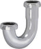 Eastman 1-1/4 Inch Heavy Duty J Bend with Slip Joint Connection, 17 Gauge, Brass Plumbing Fitting, Chrome, 35125...