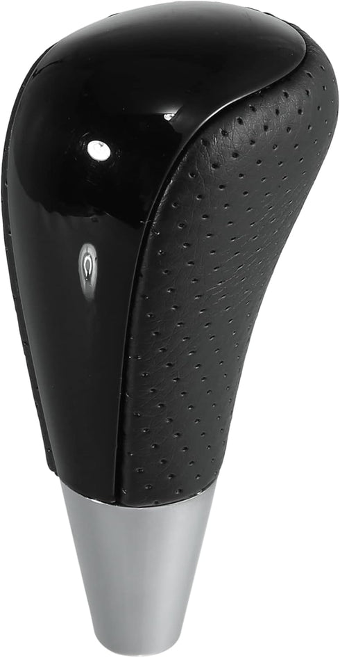 X AUTOHAUX M8x1.25 Car Gear Shift Knob Gear Lever Shifter for Toyota Camry Avalon Yaris 4Runner Tacoma for Lexus ES300 ES330 Black Faux Leather wi...