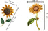 Rhinestone Sunflower Brooch Pin,Enamel Crystal Yellow Flower Coat Pins,Cute Plant Sun Flower Suit Brooch Pin for Women Girls...