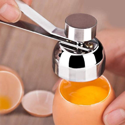 Mayata 2PCS Metal Stainless Steel Egg Scissors Egg Topper Cutter Triangle Shape Shell Opener Boiled Raw Egg Open Creative Kitchen Accessories Tool...