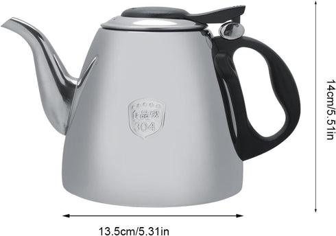 1.2l 1.5L Stovetop Teapot Stainless Steel Stove top Teapot Tea Coffee Pot Kettle Heat Resistant Handle(1.2L)...