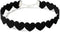 Vintage Punk Black Love Peach Heart Lace Velvet Choker Necklaces Peach Satin Short Collar Heart Leather Collette for Women Girls Lolita Jewelry...