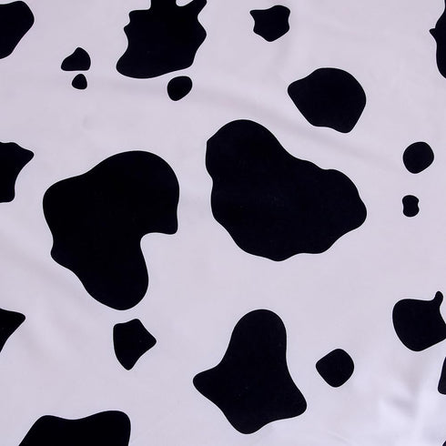 Soft Skin-friendly Printed Crib Sheet for Boys Girls,2 Pack Crib Mattress Sheet or Toddler Bed Sheet, Baby Fitted Crib Sheet (White Cow)...