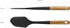 STAUB Silcone Spatula, Great for Mixing, Folding, Scraping, and Spreading, Durable BPA-Free Matte Black Silicone, Acacia Wood Handles, Safe for No...