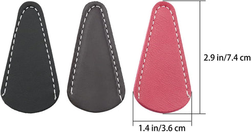 3pcs Leather Scissors Cover Protector Sewing Scissor Sheath for Embroidery Sewing Quilting Crafts (Black, Wine Red, Coffee)...
