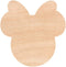 Unfinished Laser Wood Cutout for Crafts - Minnie Mouse Laser Cut Unfinished Wood Shapes Craft Supply DIY - D120 Various Size, 1/8 Inch Thickness, ...