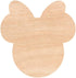 Unfinished Laser Wood Cutout for Crafts - Minnie Mouse Laser Cut Unfinished Wood Shapes Craft Supply DIY - D120 Various Size, 1/8 Inch Thickness, ...