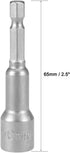 uxcell 1/4" Quick-Change Hex Shank 10mm Nut Setter Driver Drill Bit, 65mm Length, Metric No-magnetic...
