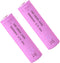 3.7 Volt 2 Packs Button Top Rechargeable Batteries 3000mAh for Flashlights, Headlamps, Doorbells, RC Cars (Pink)...