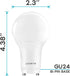 LUXRITE A19 LED GU24 Light Bulb, 60W Equivalent, 2700K Warm White, Enclosed Fixture Rated, 800 Lumens, Dimmable Twist Lock Light Bulbs, Damp Rated...