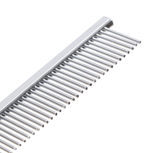 2Pcs Dog Cat Comb Grooming Comb with Wooden Handle Stainless Steel Teeth,Pet Grooming Slicker Brush, Open Knot Pet Hair Trimming for Dog Cat...