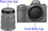 Body Cap + Rear Lens Cap Cover Compatible for Nikon Z50 Z30 Z9 Z8 Z6 Z7 Z5 Z fc Nikon Z Mount for Zfc Z9 Z8 Z7 II Z7II Z6 II Z6II Z 5 Z 6 Z 7 Z 50...