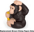 Replacement Part for Fisher-Price Little People Chimpanzee Playset - BDY75~ Replacement Brown Chimp Figure Holding a Banana and Scratching His Hea...