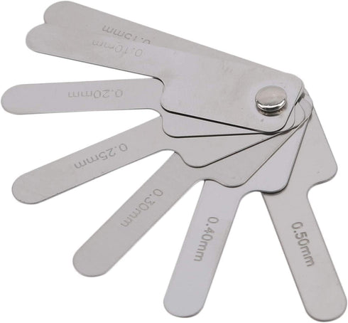 1Pc Silver Dental Orthodontic Interproximal Enamel Reduction Stainless Steel Ipr Gauge Ruler 0.1-0.5 Mm, Metric and Imperial Measuring Tool, Perso...