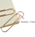 HAHIYO Paper Clips Sturdy 4 inches Length 14 Pack Paperclips Heavy Duty Tight Grip Rust Proof Reusable Metal Bright Rose Gold for Home Office Scho...