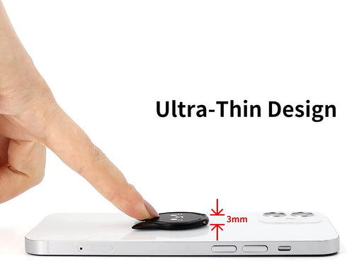 Cell Phone Ring Holder Ultra-Thin Cute Cat Metal Finger Grip 360° Rotation 180° Flip Kickstand Phone Grip for Magnetic Car Mount Compatible with A...