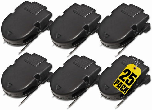 1InTheOffice Cubicle Clips for Fabric Walls, Fabric Panel Wall Clips, Cubicle Wall Clips, Black, 25/Pack...