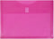 JAM PAPER Plastic Expansion Envelopes with Hook & Loop Closure - Letter Booklet - 9 3/4 x 13 with 1 Inch Expansion - Fuchsia Pink - 3/Pack...