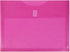 JAM PAPER Plastic Expansion Envelopes with Hook & Loop Closure - Letter Booklet - 9 3/4 x 13 with 1 Inch Expansion - Fuchsia Pink - 3/Pack...