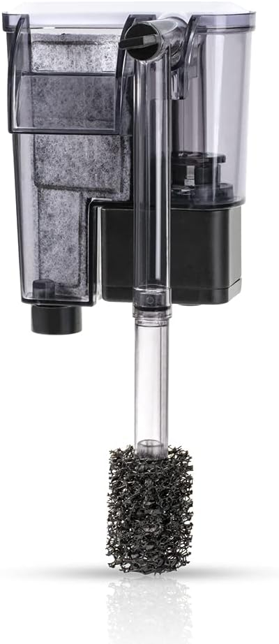 DaToo Aquarium Hang On Filter Small Fish Tank Hanging Filter Power Waterfall Filtration System...