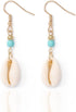 Olbye Cowrie Shell Earrings Turquoise Gold Earrings for Women Boho Earring Body Jewelry...